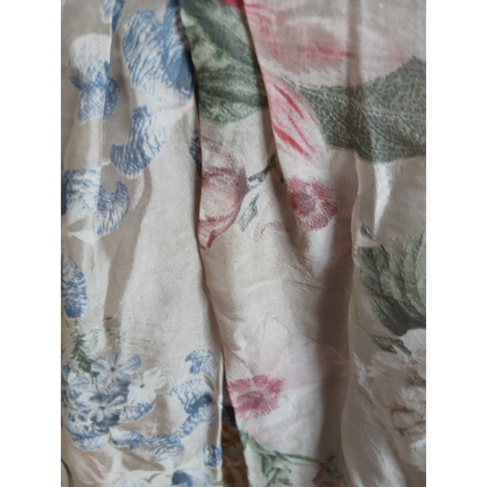 Tempo Paris Silk Blouse Womens M‎ Floral Silk Layer Sequin Tunic Top Italy Made - Picture 3 of 8